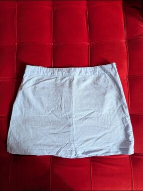 Old Navy Light Blue Linen Blend Skirt